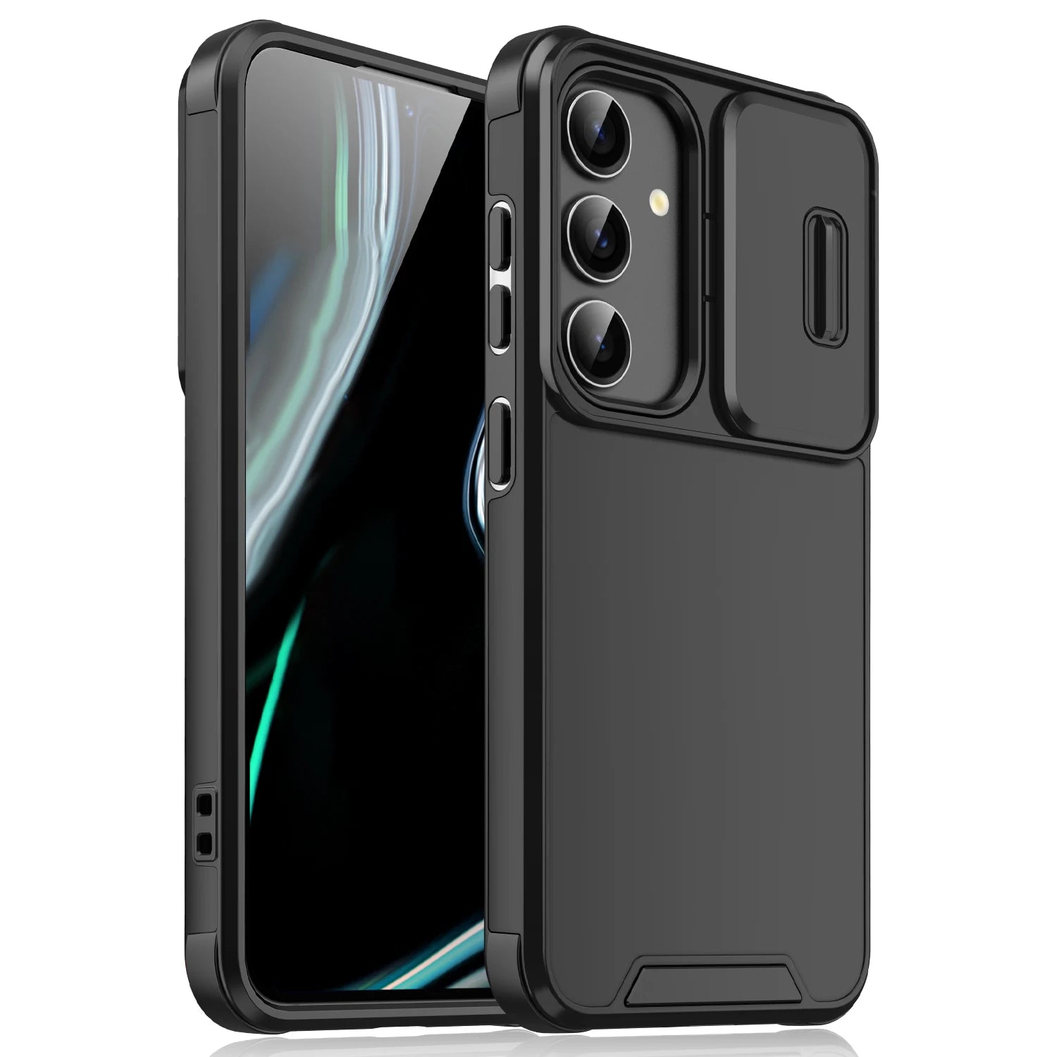 Black Samsung Galaxy Ultra Plus phone cover, dustproof