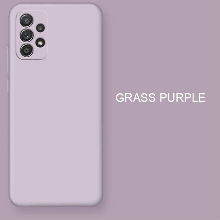 Grass Purple Soft Touch Protective Samsung Phone Case