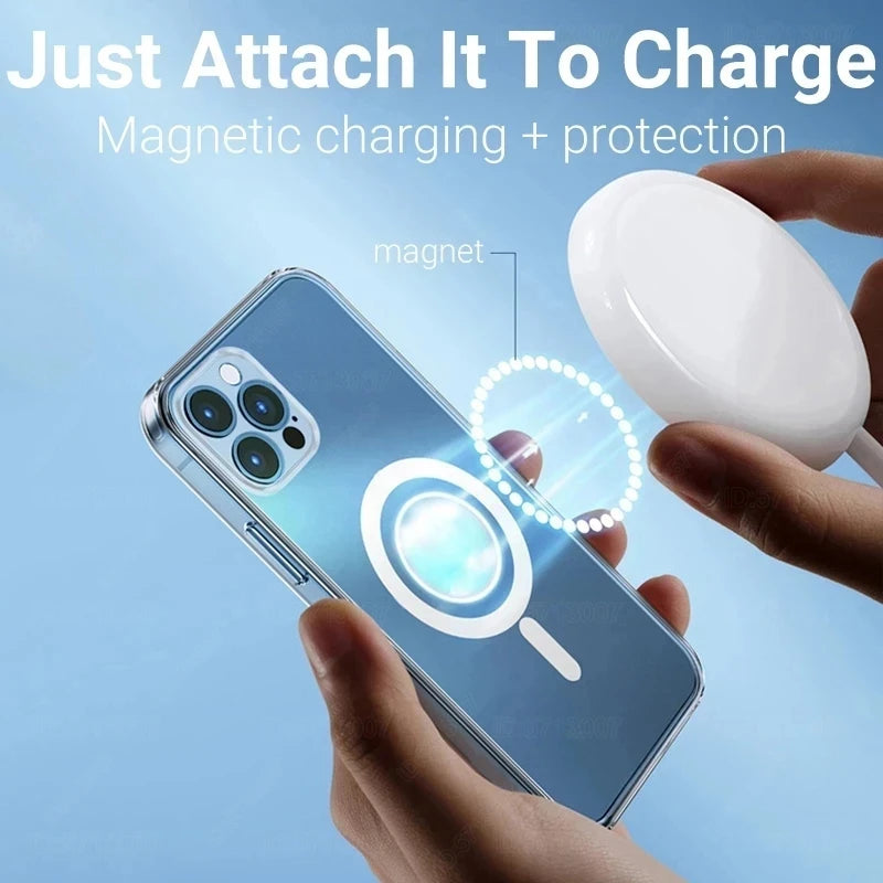Magsafe iPhone Case showing magnetic charging and durable protection