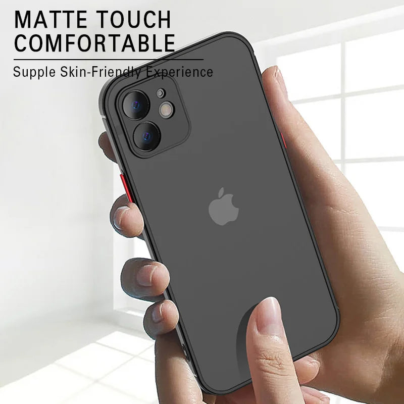 Matte Touch Comfortable Ultra-Thin Matte & Clear iPhone Case