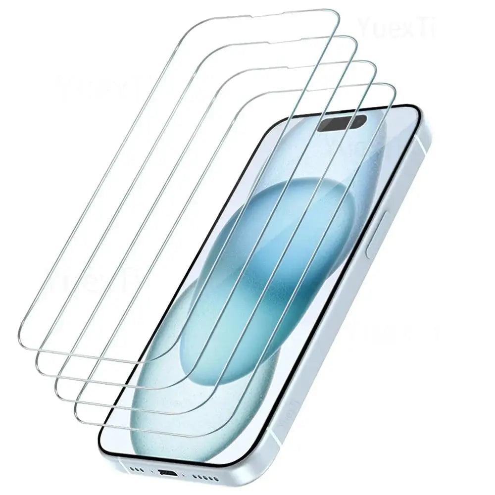 4-Pack Full Cover Tempered Glass Screen Protector for iPhones