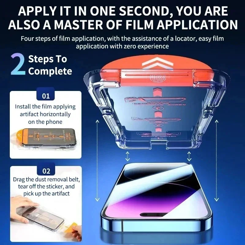 2-Pack Privacy Screen Protector for iPhones – Anti-Spy Tempered Glass