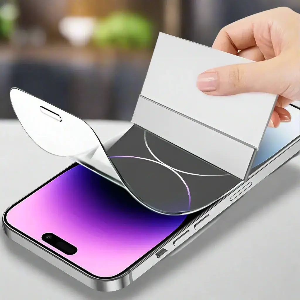 4-Pack Hydrogel Screen Protector for iPhones – Full-Cover HD Film